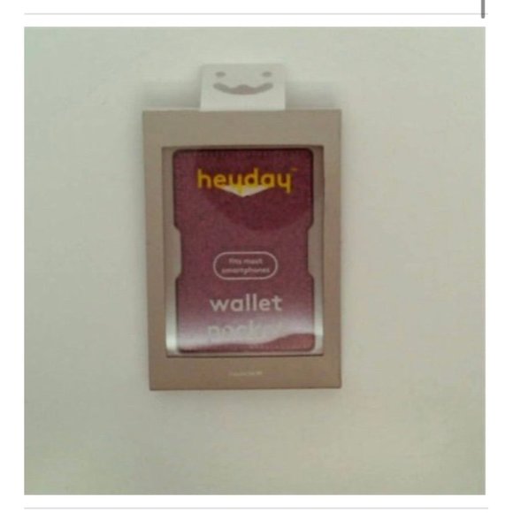 Heyday Wallet Pocket Card Holder Phone Attachment - Pink - Picture 1 of 1